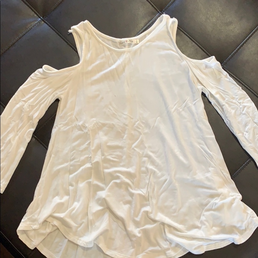 Long sleeve white blouse